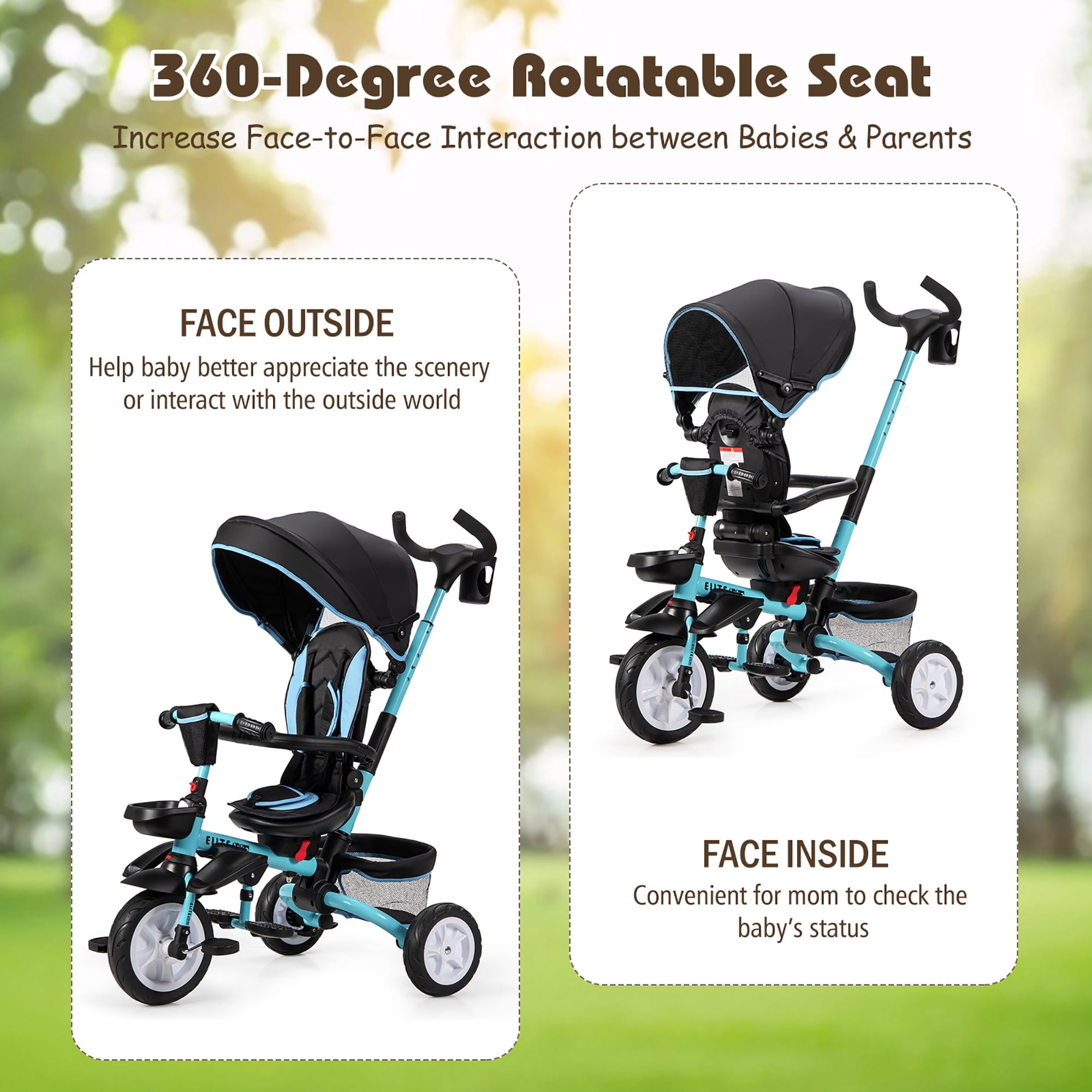 Costway twin trike 2025
