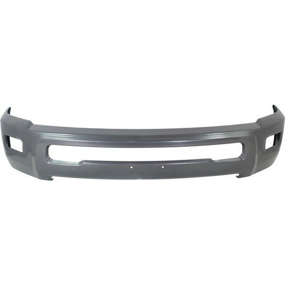 Bumper Compatible with RAM 2500/3500 P/U 2010-2018 Gray with Fog Light Holes All Cab Types