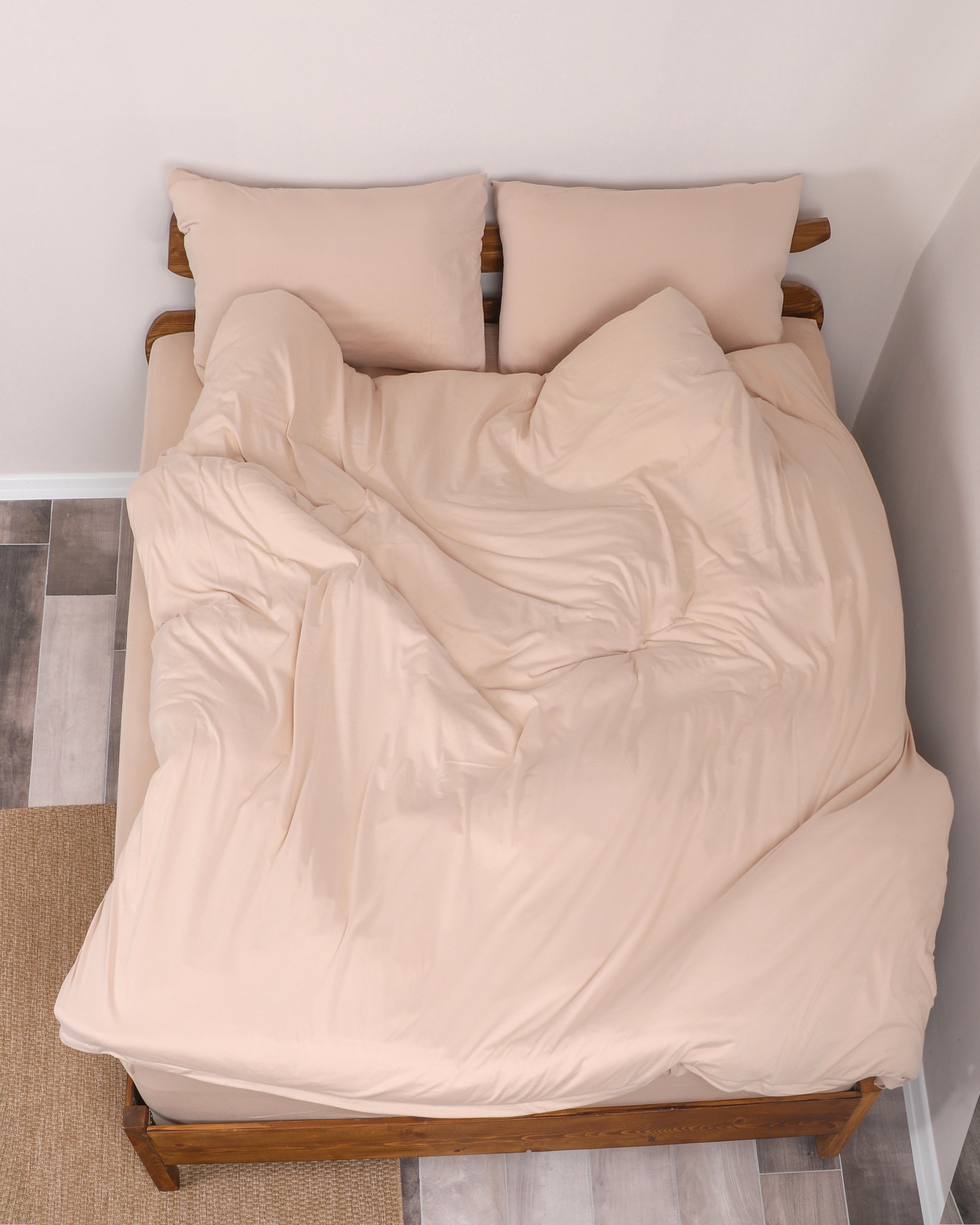 Venice Home 100% Cotton Jersey Duvet Cover Set - 3 Piece Set