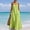 Light Green, variant on Effortless Summer Bohemian Dress for Everyday Wear Lightweight Loose Fit Sleeveless V-Neck Free Classic Green 3XL