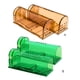 thumbnail image 5 of Injueey 2 unids/set Mousetrap Plastic Mouse Cather Cage Reutilizable Home Ratones Control Catching Tool Almacenamiento y organización del hogar Marrón Injueey HA004865-01B, 5 of 6