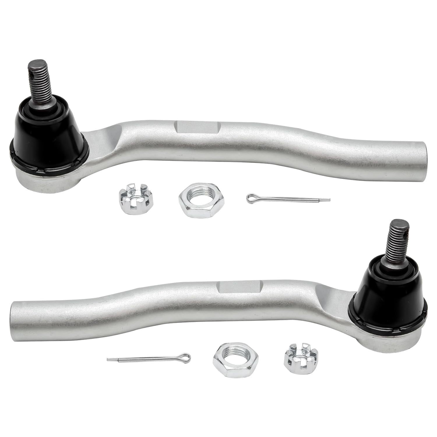 Detroit Axle - 8pc Front Suspension Kit for 2009-2014 Honda Fit, 2 Lower Control Arms with Ball Joints 2 Sway Bars 4 Inner Outer Tie Rods