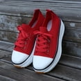 thumbnail image 4 of 2024 New Spring Sneakers, Women Casual Breathable Sport Shoes Lace-up Outdoor Canvas Walking Shoes, 4 of 15