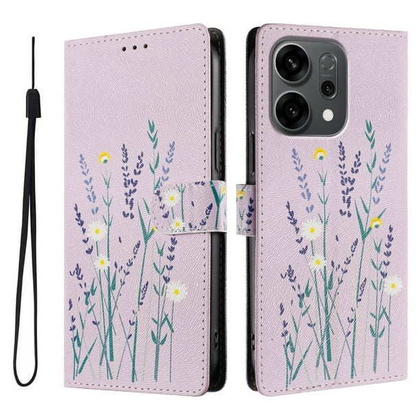 FOXDOCK Funda Tipo Cartera para OPPO Reno 14 con Soporte y Correa – Diseño de Patrones Lindos