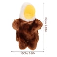 thumbnail image 4 of Shisuyan 1PC Simulation Eagle Doll Story Telling Prop Interesting Plush Toy Creative Hand Puppet Role Play Doll, 4 of 8
