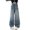 Blue, variant on JIAYUE Girl's Kids Jeans Casual Classic Loose Fit Versatile Buttons High Waist Straight Leg Pants With Side Bow Detail For Autumn Style Daily Comfortable Wear,11-12 Years