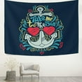 thumbnail image 3 of GZHJMY Tapestry Vintage Cartoon Nautical Anchor Tapestry Wall Hanging Decorative Wall&nbsp;Blanket&nbsp;Bedding Tapestry for Bedroom Living Room Dorm 60"x40" Gift Decor, 3 of 7