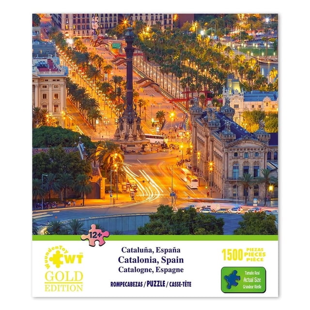 Rompecabezas Wuundentoy Cataluña España Gold Edition 1500 Piezas