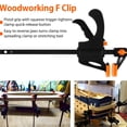 HORUSDY 2-Pack Track Saw Clamps - 6-Inch Quick-Release Clamps, 150 Lb Load, For Guide Rail & Woodworking