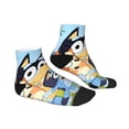 thumbnail image 2 of Lsque Bluey Printed Crew Socks, Moisture-Wicking Socks, Athletic Socks for Men Breathable Cushion Socks Casual Sport Socks for Running Traveling, 2 of 6