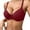 Red, variant on Thin Solid Color Push Up Bra Underwire Triple Bra Comfortable Underwear for Women Daily Wear,Light Yellow,70B