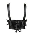thumbnail image 5 of BLTIBY Women's Steampunk Gothic Push Up Corset Lace-up Shapewear Lingerie Bodyshaper with Strap Bustiers Black S, 5 of 9