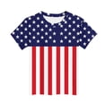 thumbnail image 4 of Afuyipoi Boys T-shirts Patriotic,Summer Short Sleeved Independence Day Graphic USA Flag Kids Tees Multicolor 14-15T, 4 of 5