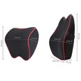 thumbnail image 4 of Cojín para la espalda del coche, almohada cómoda, accesorios para automóviles (borde rojo negro), 4 of 4