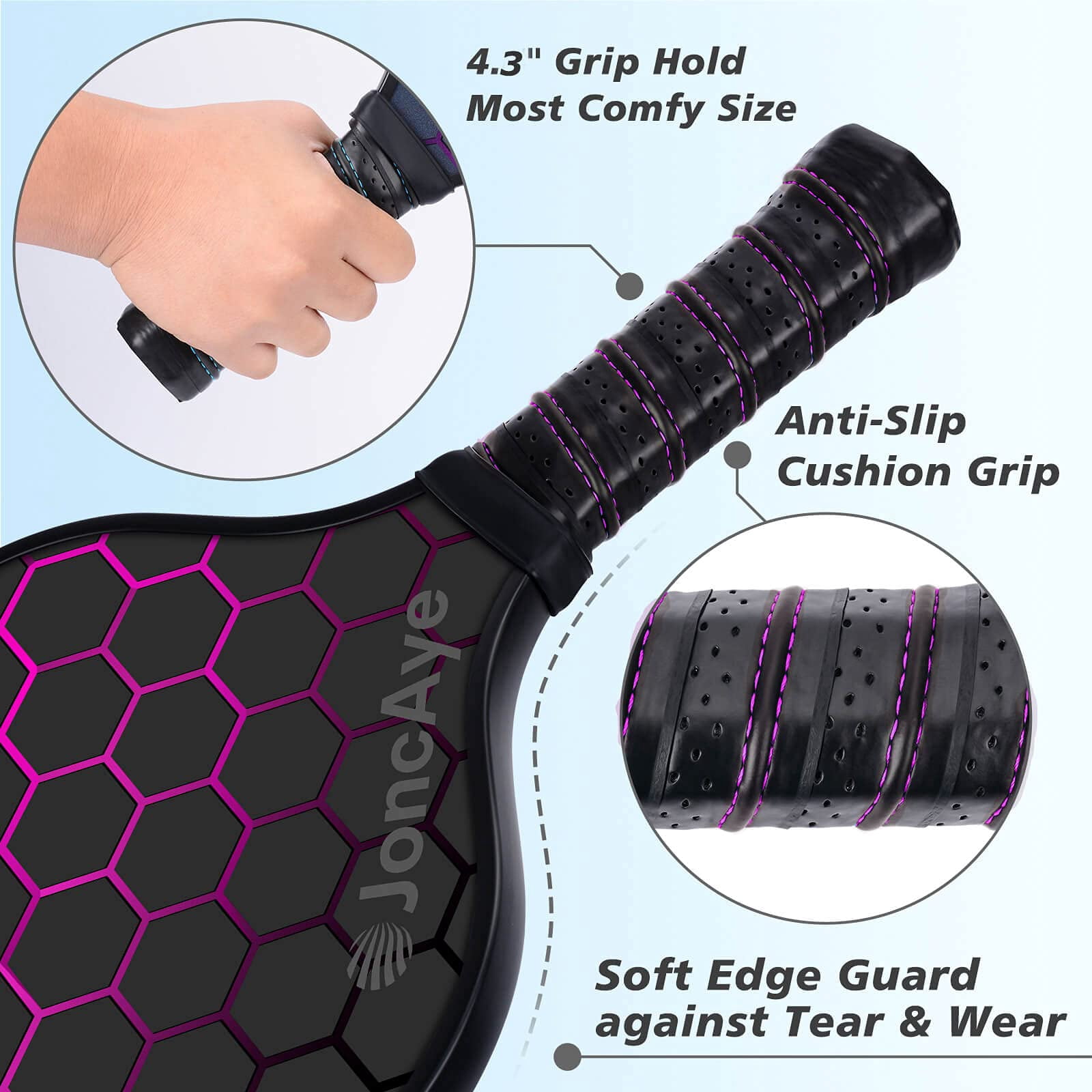 Pickleball Paddles Set Of 4 Or 2  Usapa Approved Fiberglass Rackets With Outdoor Indoor Balls Bag Overgrip Lightweight For Family Professional Equipment Beginners Intermediate