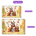 thumbnail image 5 of Welcome Fall Boston Terrier Enjoys School Time Autumn Fall Leaves Indoor Rug Gentleman Dog Lover Gifts Carpet Living Bed Room Sofa Home Decor - 02013, 5 of 5