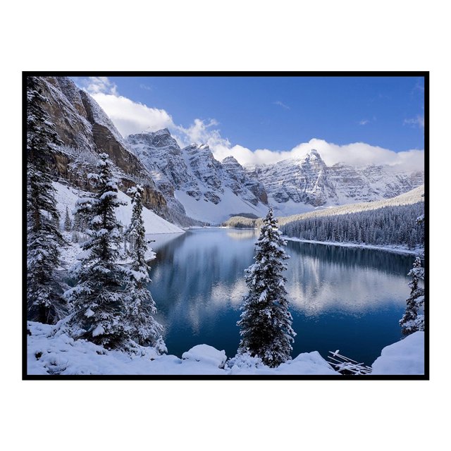 Punto de cruz completo Glacial Lake 11CT Estampado DIY Bordado Impreso Decoración Likrtyny decoración de arte