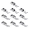 thumbnail image 1 of 10 Uds prensatelas para cremalleras de acero inoxidable Clip estrecho ligero práctico Simple conveniente prensatelas para máquina de coser, 1 of 14