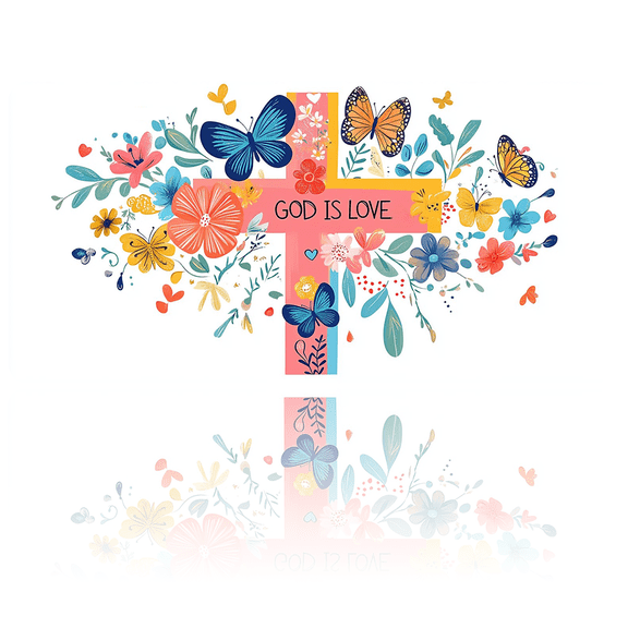 1 Pcs 2D Flat License Plate Covers & Frames, GOD IS LOVE Cross For Decorative Front, Waterproof For Decoration Aluminum License Plate Covers & Frames Cover For Men Women, 12" X 6"