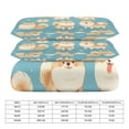 thumbnail image 2 of 3 Pcs Soft Bedding Set, Includes 1 Duvet Cover with Zipper And 2 Pillow,Shams Cartoon Cute Dog Queen(90"×90"), 2 of 8