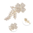 thumbnail image 6 of Unique Bargains Halloween Christmas Rhinestone Palm Hair Clips Butterfly & Four-leaf Clovers & 8-shaped 3 Pcs, 6 of 7