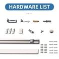 thumbnail image 3 of 72"x80"(2 sets of 36'') Louvered Wood Solid Core Manufactured Wood Bi-Fold Door with Installation Hardware Kit, 3 of 5