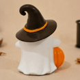thumbnail image 5 of Resin Ghost Figurine with Pumpkin for Halloween Tabletop Decor, Cute Ghost Statue for Home Office Tiered Tray Shelf Display, Fall Party Ornament for Christmas New Year Gift (1 Pcs), 5 of 7