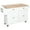 White, variant on HOMCOM Kitchen Island with Storage, Kitchen Island with Drop Leaf, Black
