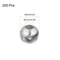 thumbnail image 2 of Uxcell 200 Pack 6mm Round Spacer Beads Making Spacer Loose Ball Bead, Grey White, 2 of 6