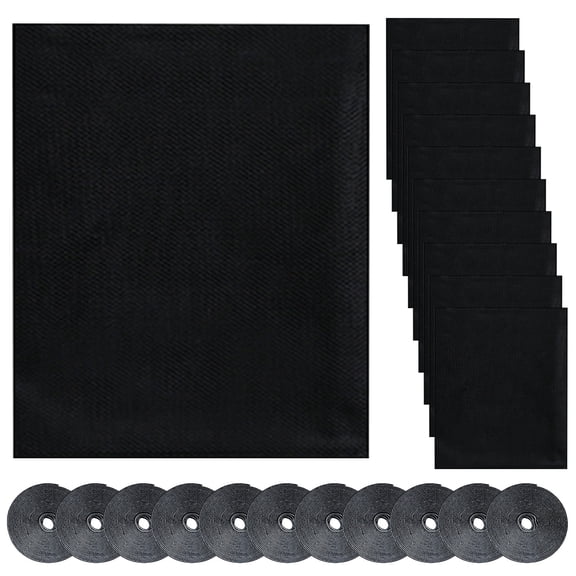Ogetok 10 Pieces Window Screen Replacement for Home Windows Sliding Doors Standard Size Easy Install Mesh 10 pack Screens for House Patio Door Repair Kit