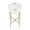 White, variant on Monaco 16.5" Round Console Sink, White Basin Matte Black Legs
