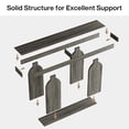 thumbnail image 6 of Extra Long 70.9-Inch Farmhouse Rustic Wood Console Table, 2-Tier Entryway Accent Table With U-Shaped Base For Hallway, Living Room, Foyer (Dark Gray), 6 of 8