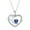 Blue, variant on Stethoscope Necklace 925 Sterling Silver Nurse Pendant with 12 Months Birthstone, Graduation Gifts Medical Jewelry for Doctor Nurse Medical Student RN