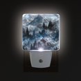thumbnail image 3 of Mountains Foreset in Blue Gray Shade LED Night Light Sensor Lamp Plug-in Adjustable Brightness 2 Pack, 3 of 7