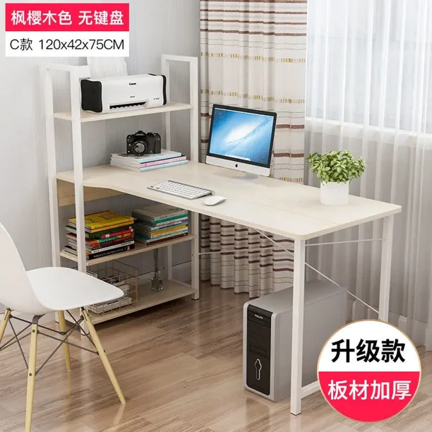 Mesa de ordenador ergonómica AOLIVIYA para espacios pequeños, estación de trabajo de estudio, escritorio de juegos para el hogar, oficina, dormitorio esencial B67243