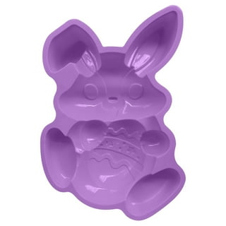 Marshmallow Bunny Silicone Mold 6” T x 3” W x 1” D – esquaredscents