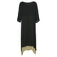 thumbnail image 2 of Nuevo Vestido Vintage Femenino Dobladillo Irregular Hem Casual Boho Suelto Largo Maxi Vestidos Tomshoo Negro/XL, 2 of 7