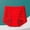 Red(New), variant on PNTUTB Women's Plus-Size Underwear High-Waisted Full Coverage Panties Butt-Lifting Tummy-Tucking Lace-Cutout Ice-Silk Cotton-Gusset Briefs