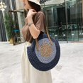 thumbnail image 2 of Bolso de paja para mujer, bolso de mano de paja tejido a la moda, bolso de hombro, bolso de mano Vintage, bolso de paja para la playa, bolso de paja tejido de verano JFHHH pequeña, 2 of 5