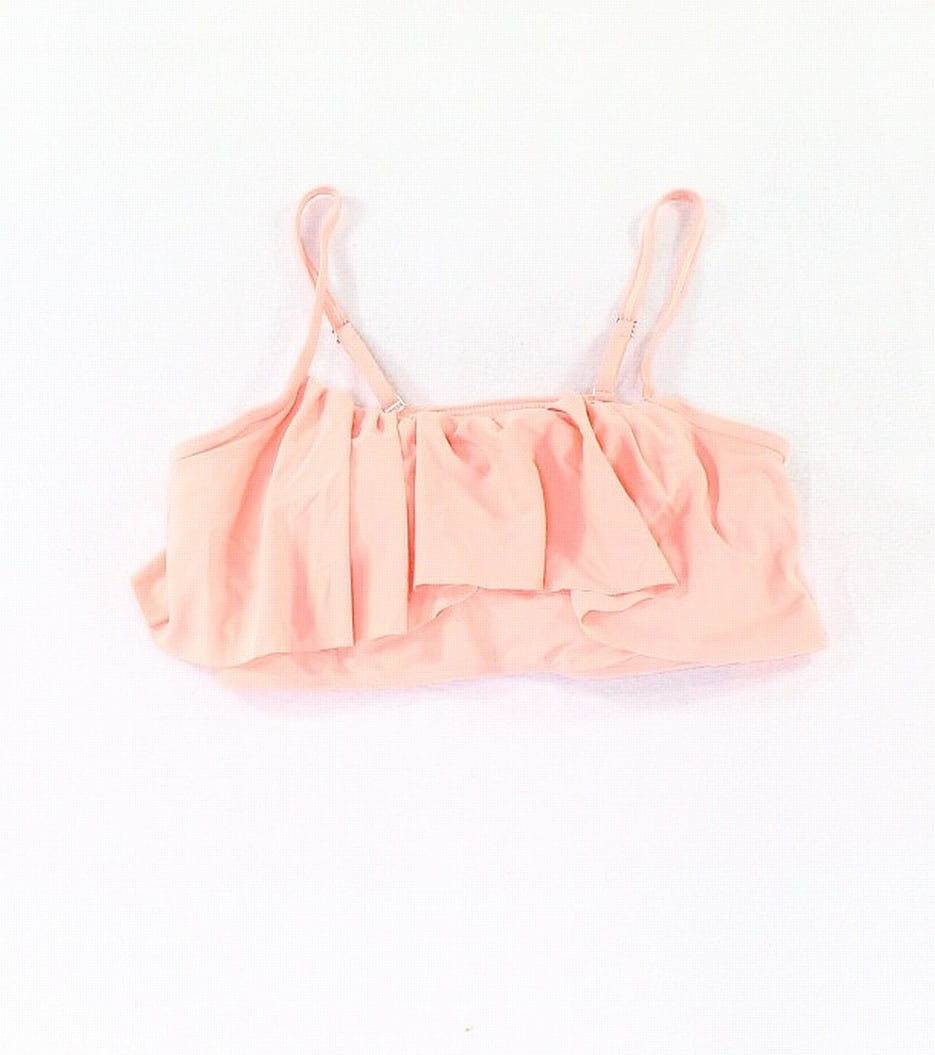 ruffle overlay bikini top