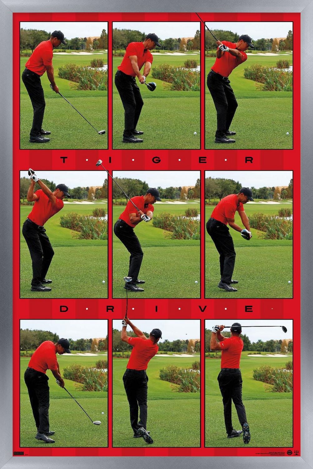 Tiger Woods - Drive Wall Poster, 22.375" x 34"