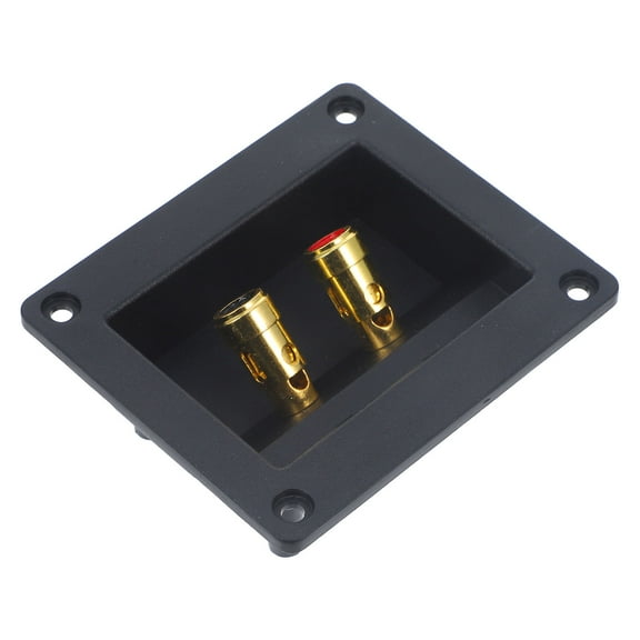 PTOOTP Golden Speaker Terminal Plate for Car Audio Speaker Boxes, Easy Connect, Secure Wiring, and