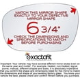 thumbnail image 2 of exactafit 8314L Driver Side Mirror Glass Replacement Fits Chrysler 300, Dodge Charger Magnum Left Hand 3m Adhesives, 2 of 9