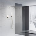 thumbnail image 6 of ANGELES HOME 10 Inch Rainfall Round Shower System, 2-Setting Rain Shower Head and Handle Set, Wall Mounted Shower Complete Combo Pressure Balancing Shower Valve, Brushed Nickel, 6 of 11