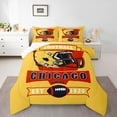 thumbnail image 2 of Erosebridal Football Bedding Sets Twin with Comforter Teens, Breathable 2-Piece, Gold, Chicago, 2 of 6