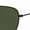 Black/Green, variant on Rb3857 Metal Square Sunglasses