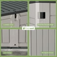 thumbnail image 5 of Patiowell Plastic Storage Shed with Lockable Door, 4 x 2 ft, White, 5 of 8