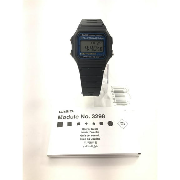 Casio Iluminator Men's Chronograph Quartz Watch - F-105W-1ADF