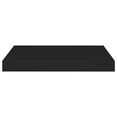 thumbnail image 4 of Charmma Floating Wall Shelf Black 15.7"x9.1"x1.5" MDF, 4 of 9