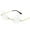 C, variant on 1PC Personalized Retro Frameless Gradient Transparent Sunglasses Under $5 Lightweight Unisex Oval Lens Shades UV400 Sun Glasses with Colorful Mirror Finish